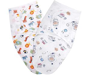 Vicloon Sac d'emmaillotage pour bébé,Gigoteuse d’Emmaillotage Enveloppante Bébé,Essentiels pour bébés,Lange 100% Coton,Couvertures Emmailloteuse Bebe 0-8 Mois