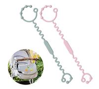 Vicloon Sangles de Jouets pour Bébé, 2PCS Sangles de Gobelet Réglables en Silicone pour Poussettes, Chaise Haute, Silicone Pacifier Chain pour Enfants de 18 Mois et Plus