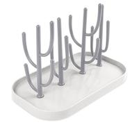 Vicloon Séchoir À Biberons,Egoutte-biberons Arbre avec Bac à Eau Amovible pour Biberon,Couverts,Tétines Gobelets(Gris)