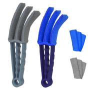 Vicloon Stores Outils de Nettoyage,2Pcs Brosses de Nettoyages pour Store, 2Pcs Chiffons de Nettoyages, Nettoyage des Stores Ensemble pour Stores pour Claviers Climatiseurs de Voiture