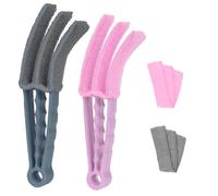 Vicloon Stores Outils de Nettoyage,2Pcs Brosses de Nettoyages pour Store, 2Pcs Chiffons de Nettoyages, Nettoyage des Stores pour Store pour Claviers Climatiseurs de Voiture