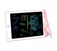 Vicloon Tablette d'écriture LCD Colorée,Tablette Dessin Enfant 10 Pouces avec Stylo Ardoise Magique Tableau Portable pour l'écriture et Le Dessin sans Papier,Enfants et Adultes Écriture Dessin (Rose)