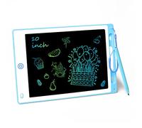 Vicloon Tablette d'écriture LCD,Tablette D'écriture LCD 10 Pouces avec Stylo Ardoise Magique Tableau Portable pour l'écriture et Le Dessin sans Papier,Enfants et Adultes Écriture Dessin (Bleu)