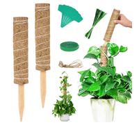 Vicloon Tuteur Plante, 2pcs Tuteur Monstera, 30cm Tuteurs Coco, Support Plante Grimpante Pliable pour Plantes Monstera Extension Maison Jardin de Support de Plantes