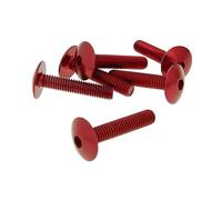 Vicma Fairing Screws Hex Socket Head - en Aluminium anodisé Red - Set of 6 Pcs - M6 x 30