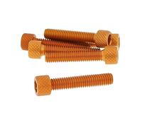 Vicma Hexagon Socket Screw Set - en Aluminium anodisé Orange - 6 pc - M6 x 30 - Styling
