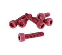 Vicma Hexagon Socket Screw Set - en Aluminium anodisé Red - 6 pcs - M5 x 20 - Styling