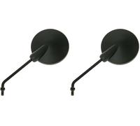 Vicma Mirror Replica Left/Right E de Marked Short Thread for Derbi Senda (06 -), Rieju MRX, Centre, Noir (Lot de 2)