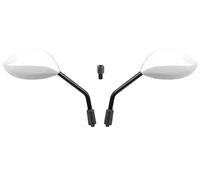 VICMA SET, PAIRE, RÉTROVISEURS, EXPOSITION, BLANC + ADAPTATEUR RT7