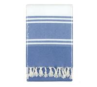 Vico Casa® Serviette de Plage 90x170cm en Coton, Bleu/Serviette de Plage, de Piscine, de Plage, modèle Palau