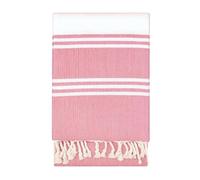Vico Casa® Serviette de Plage 90x200cm en Coton, Rose/Serviette de Plage, de Piscine, de Plage, modèle Palau