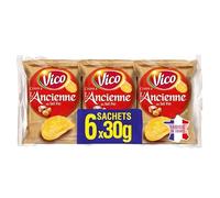 VICO - Chips À L'Ancienne Au Sel Fin 180G - ( Lot De 4 )