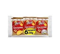 VICO - Chips À L'Ancienne Au Sel Fin - Saveur Authentique Et Croustillante - 180g, Idéal Pour L'Apéritif Et Les Moments De Partage. - Le Lot De 4