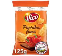 VICO - CHIPS CLASSIQUE SAVEUR PAPRIKA FUMÉ 125G - LOT DE 5
