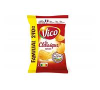 VICO - Chips Classiques Natures - 270g - Fines et Croustillantes pour des Apéros Inoubliables! - Lot De 4 - Vendu Par Lot