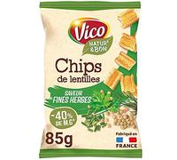 VICO - Chips De Lentilles Fines Herbes 85G - Lot De 4