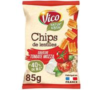 VICO - Chips De Lentilles Tomate Mozzarella 85G - ( Lot De 4 )