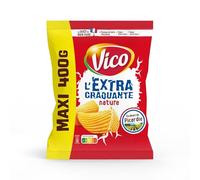 VICO - Chips Extra Nature Savoureuses et Croquantes, Sachet 400G - Lot de 4