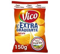 VICO - Chips Ondulées Extra Craquantes Nature 150G - Lot De 4