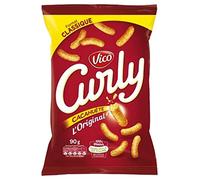 Vico Curly Cacahuètes 90g (lot de 10 x 8 paquets)
