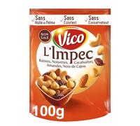 VICO - Mélange Apéritif Savoureux, Assortiment Irrésistible en Sachet, 100g - Lot De 4
