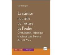 Vico ou l'extase de l'ordre Davide Luglio (Auteur)