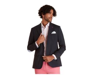 Vicomte A. - Blazer Uni à Coudières - Vicomte - Homme - Vestes - Bleu - Taille: M