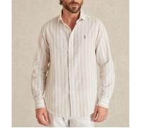 VICOMTE A. - Chemise Beige Regular en Lin L