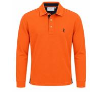 Vicomte A. - Polo Manches Longues - Homme - Tops - Orange - Taille: M