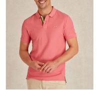 VICOMTE A. - Polo Rose Salin PIBO à Détails Bicolore M