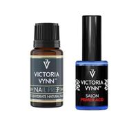 Vicoria Vynn Salon Kit de soin des ongles de qualité supérieure - Primer acide 15 ml et dégraissant/déshydrateur 15 ml pour ongles en gel UV/LED