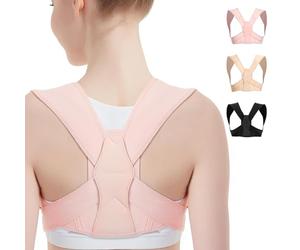 Vicorrect Redresse Dos Correcteur de Posture, Posture Correcteur Réglable pour le haut du dos qui soutient la clavicule et soulage les douleurs du cou, des épaules et du haut du dos (L/XL)