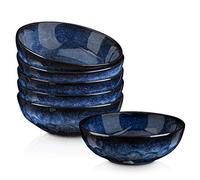 VICRAYS Lot de 6 bols à céréales en porcelaine, grand bol à soupe, saladier de 765,4 g, résistant aux éclats, passe au lave-vaisselle, au micro-ondes