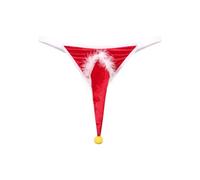 VicSec String pour homme Tanga Noël Renne Sous-vêtements Slips à taille basse Poche Strings Slips pour homme Thong Sous-vêtements G-String, Style B, taille unique