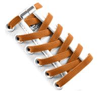 VICT POPU Lacets élastiques plats sans nœud avec boucles en métal pour adultes et enfants, baskets, bottes de marche, chaussures de randonnée, taille unique, marron, Taille unique