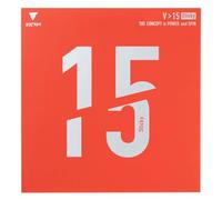 Victas 2.0 200120 Caoutchouc de Tennis de Table adhésif Fin Haute Tension énergétique V>15 Rouge Collant