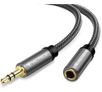 Victeck 2M Audio Jack Extension Cable,Nylon Braided Stereo Jack 3.5 mm Male to Female Extension Cable Compatible with Headphones iPhone Samsung Earphones Speakers PC Tablets MP3 Players and More