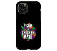 Victim of Chicken Math Funny Backyard Poultry Farmer Coque pour iPhone 11 Pro