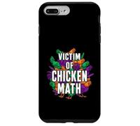 Victim of Chicken Math Funny Backyard Poultry Farmer Coque pour iPhone 7 Plus/8 Plus