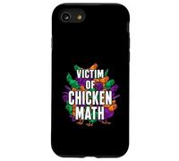 Victim of Chicken Math Funny Backyard Poultry Farmer Coque pour iPhone SE (2020) / 7/8