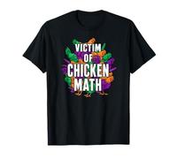 Victim of Chicken Math Funny Backyard Poultry Farmer T-Shirt