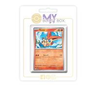 Victini 012/086 Reverse Version Poké Ball - Myboost X Écarlate et Violet 10.5 Foudre Noire - Coffret de 10 Cartes Pokémon Françaises