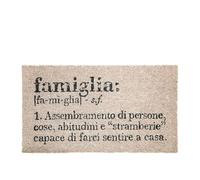 Victionary Paillasson Famille 70 x 40 cm en Coco et PVC