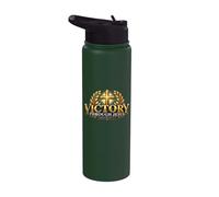 Victoire à travers Jésus Pâques Écriture chrétienne inspirée Stainless Steel Insulated Water Bottle