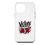 Victoire à Travers Lui Croix guerrière chrétienne Coque pour iPhone 12 Mini