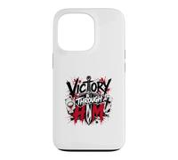 Victoire à Travers Lui Croix guerrière chrétienne Coque pour iPhone 13 Pro