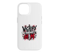Victoire à Travers Lui Croix guerrière chrétienne Coque pour iPhone 14
