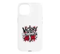 Victoire à Travers Lui Croix guerrière chrétienne Coque pour iPhone 15