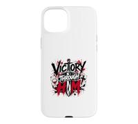 Victoire à Travers Lui Croix guerrière chrétienne Coque pour iPhone 15 Plus