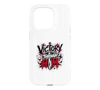 Victoire à Travers Lui Croix guerrière chrétienne Coque pour iPhone 15 Pro